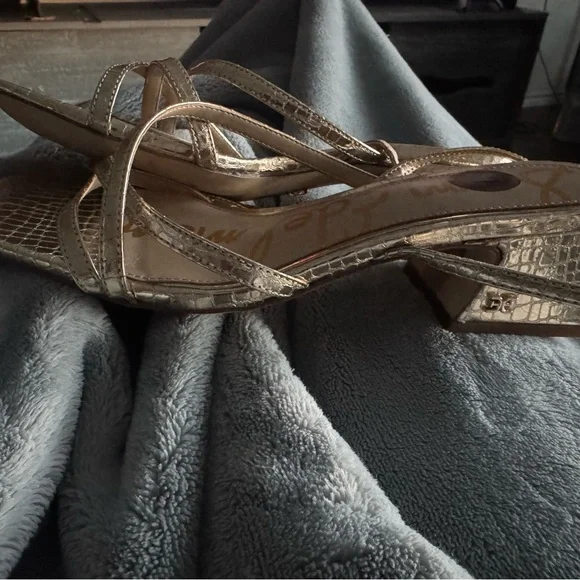 Sam Edelman Metallic Block Heel Sandals

Whitley - Picture 12 of 13